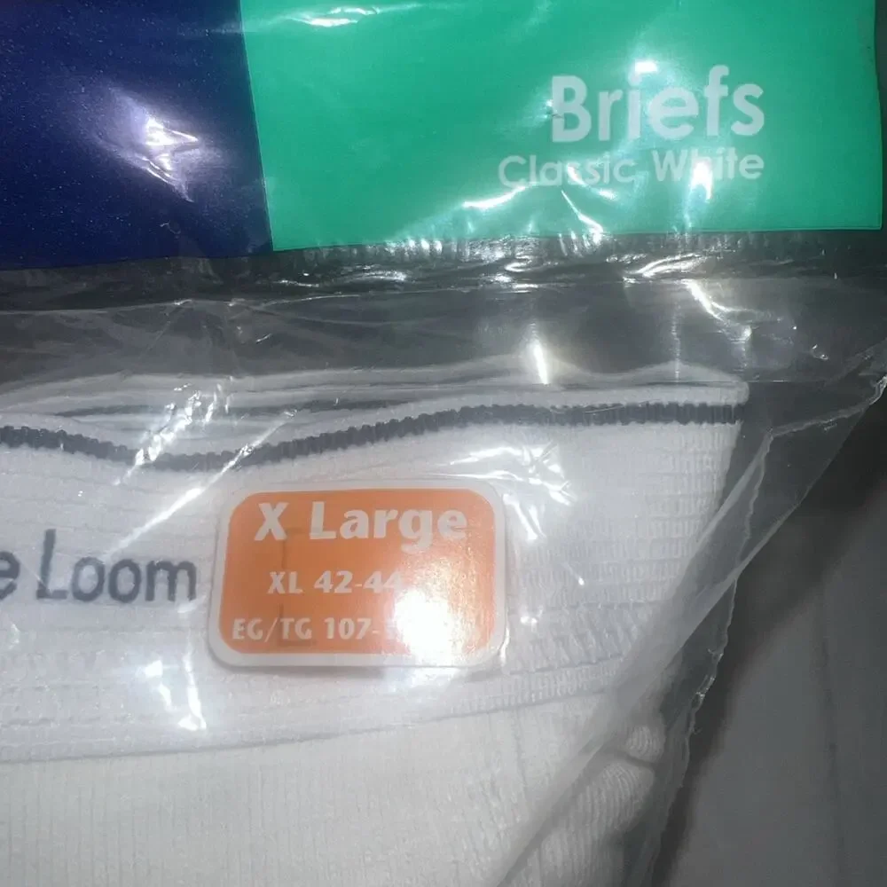Vintage 90’s Fruit Of The Loom Brief Men's Size XL 42-44 - White Bonus Pack Of 8